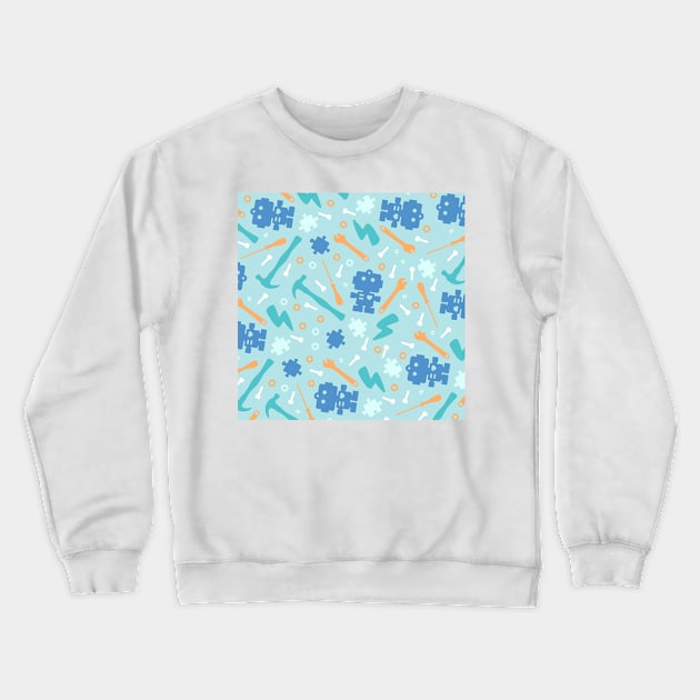 Young Engineer Pastel Pattern Crewneck Sweatshirt by XOOXOO